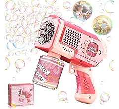 Lcenno Bubble Gun for Kids Bubble Machine for Boys Girls Toddlers Automatic Blower Toys Summer Bubbles Maker for Ages 3 4 5…