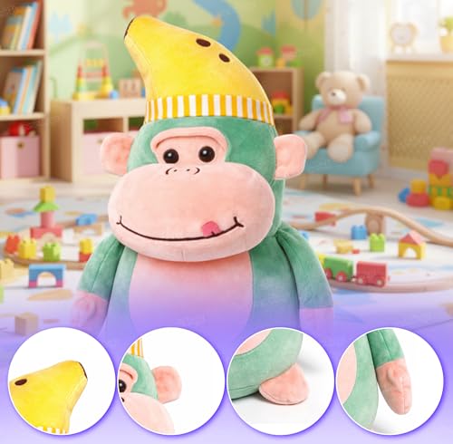 Image of Zest 4 Toyz Soft Toy for Girls (35 cm) | Cute Stuffed Animal Plush Toy | Baby Toys | Monkey Soft Toy Cuddly Teddy Bear for Kids | Birthday Gift for Girls - Multicolor