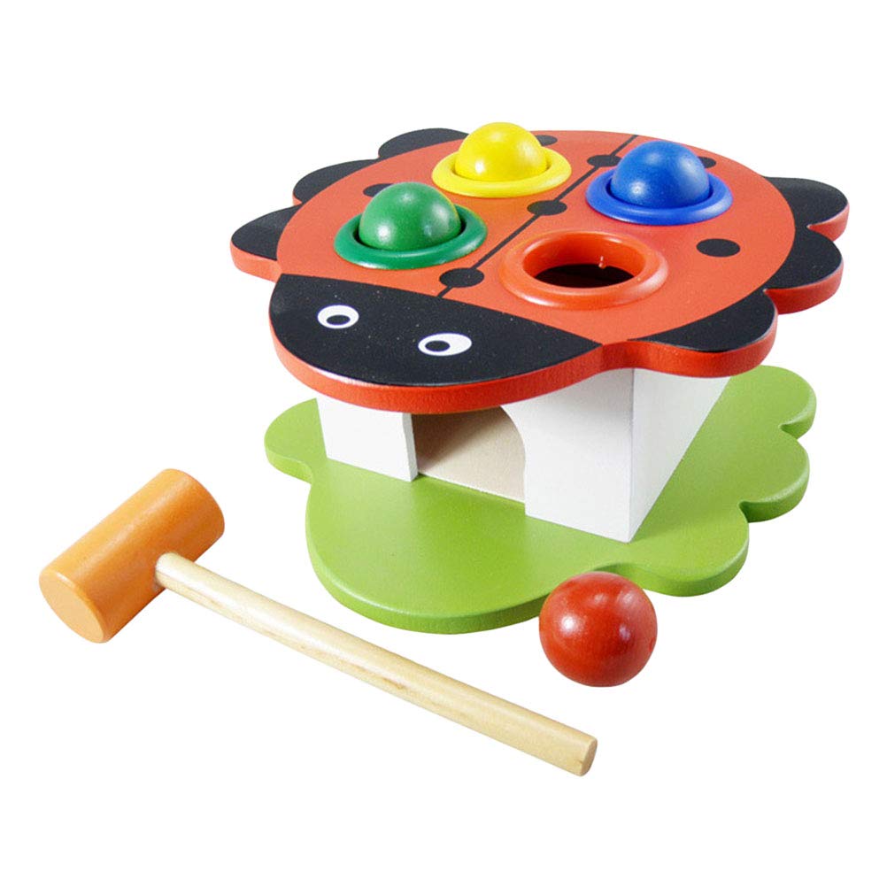 NUOBESTY Kids hammering toy wooden pounding bench with box early educational toy