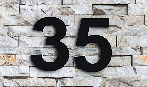 QT Modern House Number - 6 Inch BLACK - Stainless Steel (Number 3 Three), Floating Appearance, Easy to install and made of solid 304 - Thumbnail 3