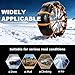 Temporary Tire Straps, Zip Tie Snow Chains, Universal Reusable Anti-Skid Nylon Tire Chains, Emergency Traction Cables for Cars Suvs Trucks for Snow Ice Mud (40PCS)