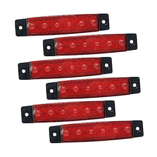 OSOLADY 6Pcs Deck Lights LED Boat Interior Lighting for Transom Step Decoration Energy Saving Construction Hours Lifespan for Pontoon Fishing