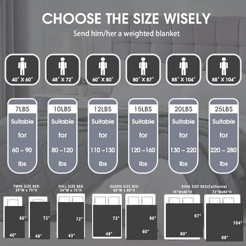 Image of Purple Weighted Blanket for Adults 20lbs, 48 inchx72 inch, Twin Full Size Cooling Heavy Throw Blanket for 180-220lbs, Microfiber Soft Thick Big Blankets Weighted Comforter Gifts for Sleeping