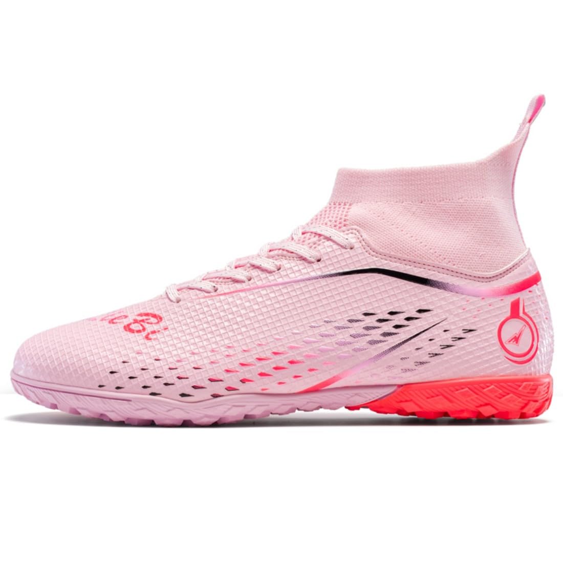 Zapatos de fútbol unisex de alta altura, antideslizantes, para exteriores, zapatos de entrenamiento profesional