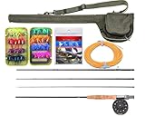 Angel-Berger Fliegencombo Fliegen Set inkl. 32 fängigen Fliegen