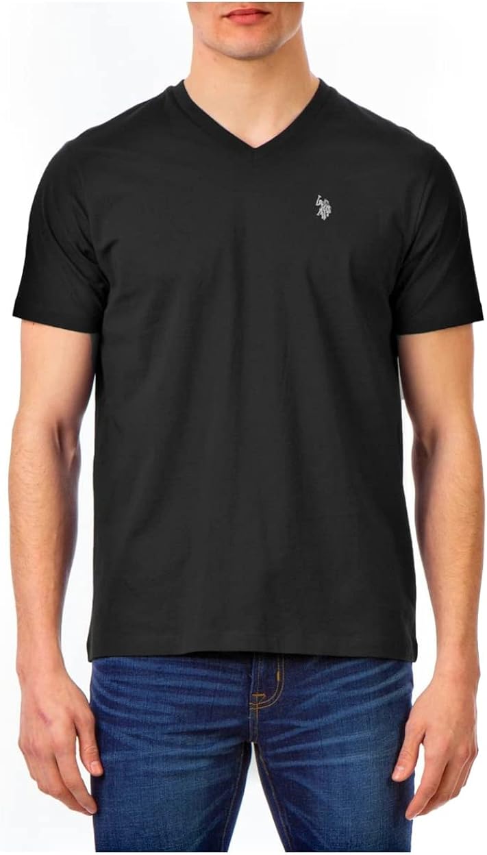 polo white v neck t shirt