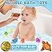 Color Changing No Hole Toddler Bath Toys for Kids Ages 1-3 4-8, Dinosaur Bath Toys Toddlers 2-4, Dinosaur Toys, Christmas Stocking Stuffers Christmas Birthday Gifts Bathtub Water Toys with Drying Bag
