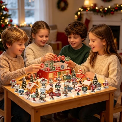 Calendrier de l'Avent panneau routier de Noël Décoration de Panneau Routier – vue 2
