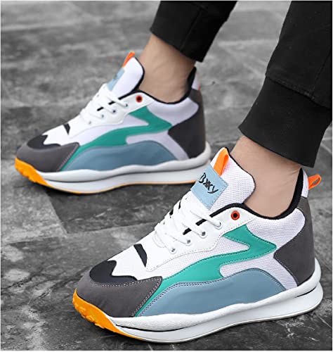 Image of BXXY Men's 3 Inch Hidden Height Increasing Casual Sports Lace-Up and Outdoor Shoes.