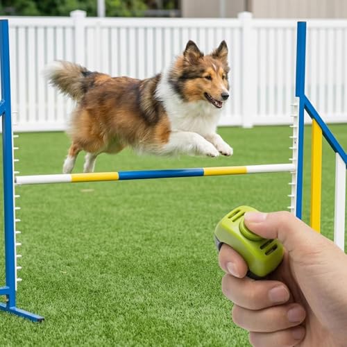 MCTNCT 4 Stück Klicker Hund (19mm/21mm) Finger Clicker, Praktisches Hundetraining Klicker Klicker Katze Clicker Hund für Hunde,Katzen und Pferdetraining,Rückruftraining