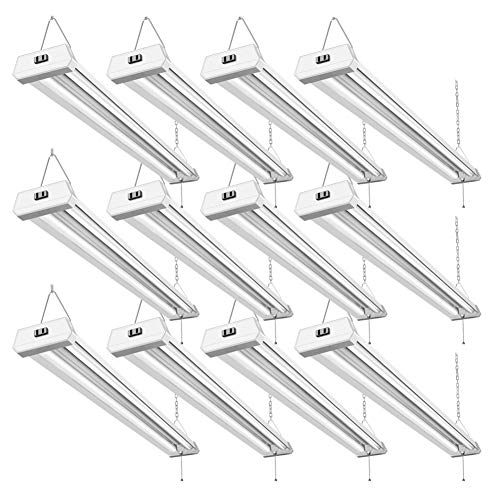 Bbounder Lighting 12 Pack 42W Linkable LED Shop Light for Garage, 4FT 5000K