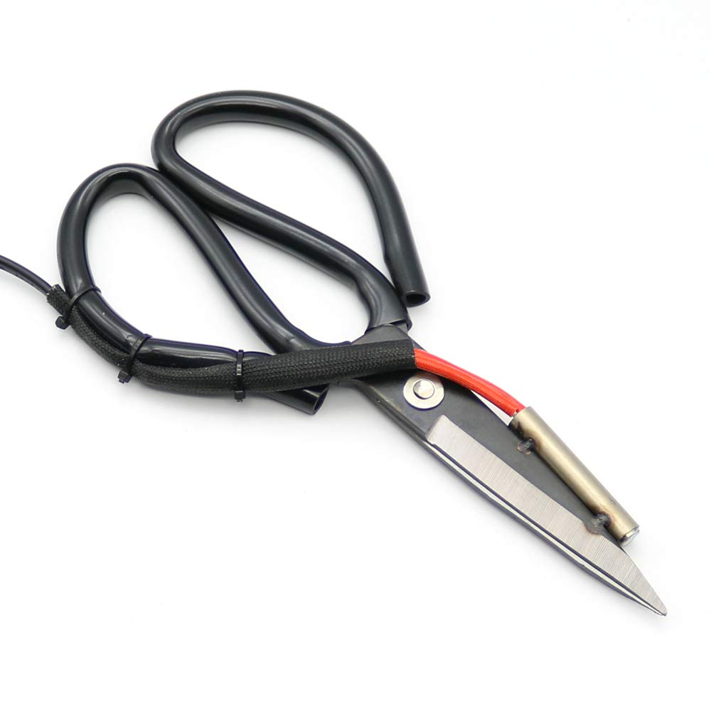 LZFxmpy 220V Electric Heating Scissors, Adjustable Temperature Heat