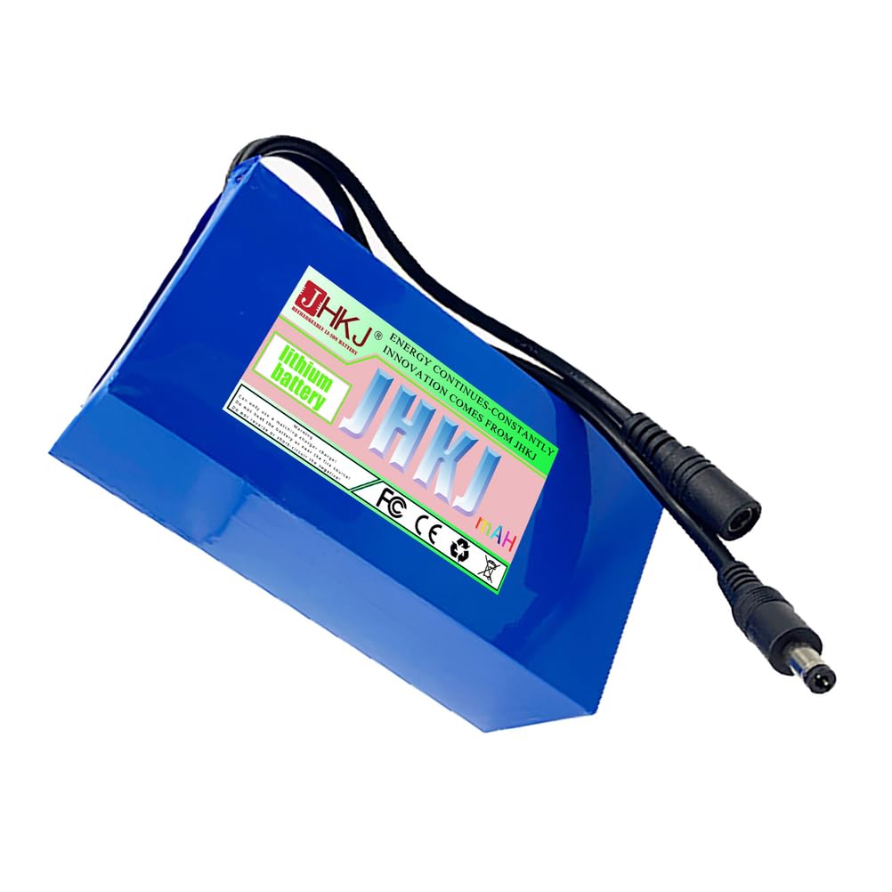 Batteria Ricaricabile da 12V, 5000mAh, 12000mAh, agli ioni di Litio, per Strisce LED/Telecamera CCTV/Router, Batteria Portatile da 12 Volt, 24000mAh, 45000mAh con interfaccia CC