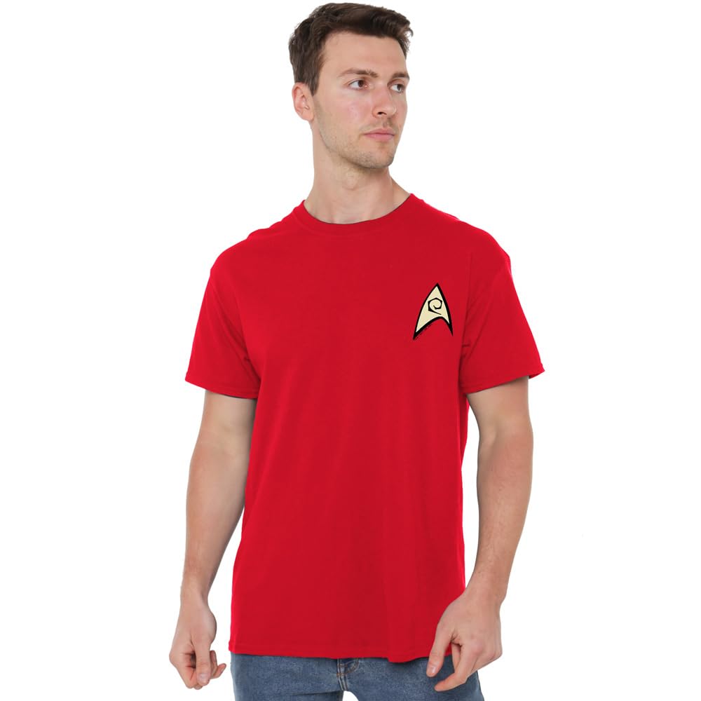 Star Trek Engineering Uniform W Foil Unisex T Shirt, Red, XX-Large