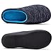 RockDove Women's Birdseye Knit Memory Foam Slipper, Size 9-10 US Women, Denim/Sky Blue