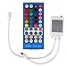 SUPERNIGHT RGBW LED Light Strip Remote Controller, 40 Keys IR Remote Controller Replacement for SMD 3528 5050 Flexible LED Strip Lights