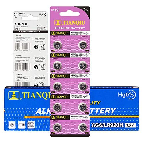 Tianqiu 10PCS Ag6 Lr920 371 Sr920Sw Alkaline Battery miniatura 2