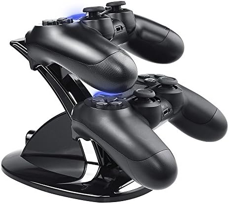 Controller Charger Dock Station for PS4, Controller Charger for PlayStation 4 - Fast Charging Station for 2 Controllers, Replacement Charging Dock for PS4 / Slim/Pro Console