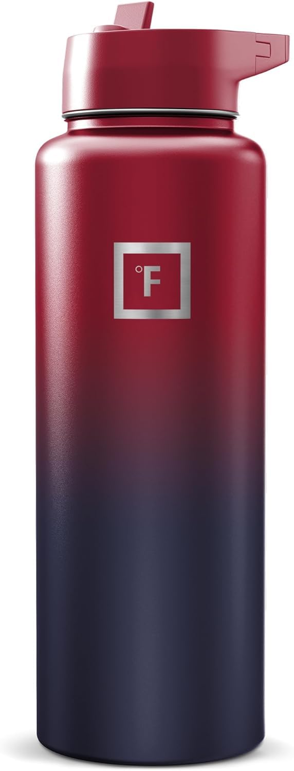 Insulated Water Bottle with Straw - 650/950/1200/1800 ml - Leakproof Double-Walled Stainless Steel Metal Drink Flask BPA-Free - Sports Travel Gym Camping Hiking Kids — image 1