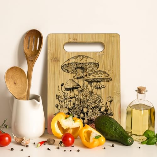 Tabla de Cortar de Bambú con Diseño de Hongo miniatura 5