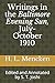 Writings in the Baltimore Evening Sun, July-October 1910: Edited and Annotated by S. T. Joshi (Collected Essays and Journalism of H. L. Mencken)