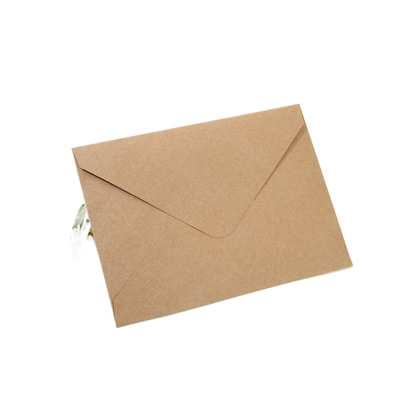 50 unids/Lote de Sobres de Papel Kraft de 140g, Postales for invitación de Boda, Sobres de 19x14cm, Suministros de Negocios, Almacenamiento de papelería(50pcs 19x14cm)