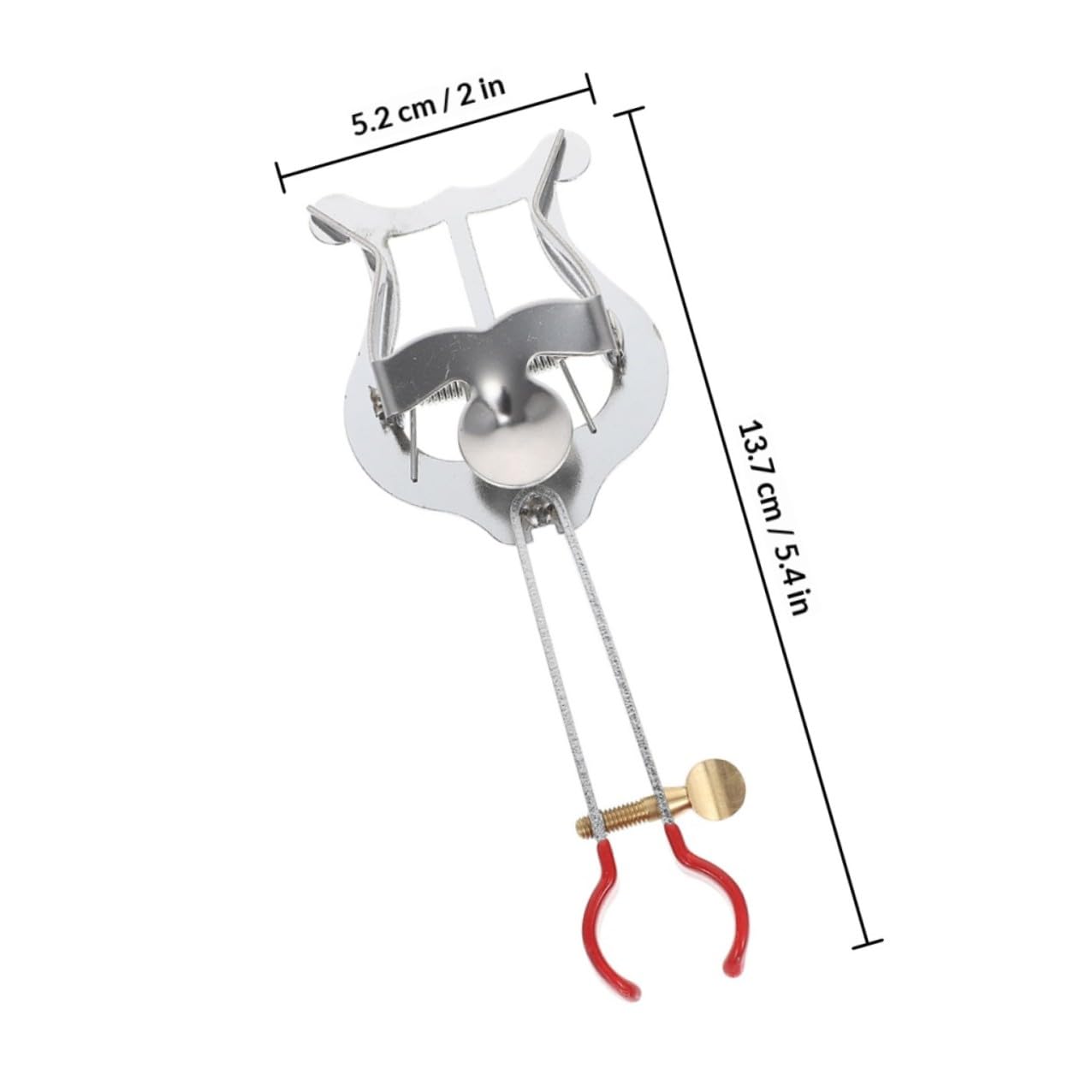 2 Pezzi Lira da Marcia per Clarinetto in Ferro Argento, Leggera e Facile da Trasportare, Morsetto per Spartiti, Accessorio Musicale per Concerti