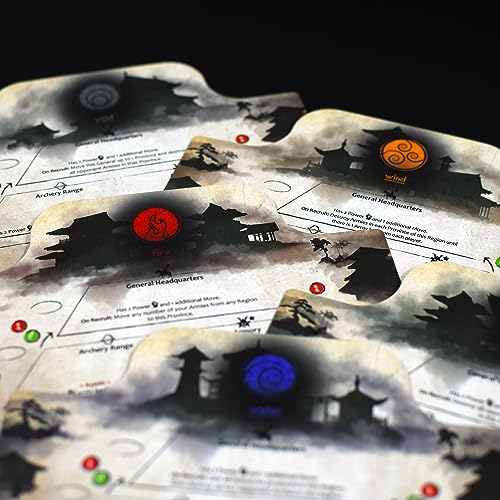 Archona Games: Small Samurai Empires Expansion - Rise of Tokugawa, Juego de mesa de estrategia Área de control en Japón feudal, para 1 a 5 jugadores, edades 13+ miniatura 3