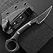 Ccanku C1150 Fixed Blade Knife D2 Steel Blade G10 Handle Claw Knife for Outdoor EDC Tool Camping Hiking(Black)