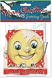 Vintage Christmas Cards Pack: (15 Greeting Cards with Envelopes)