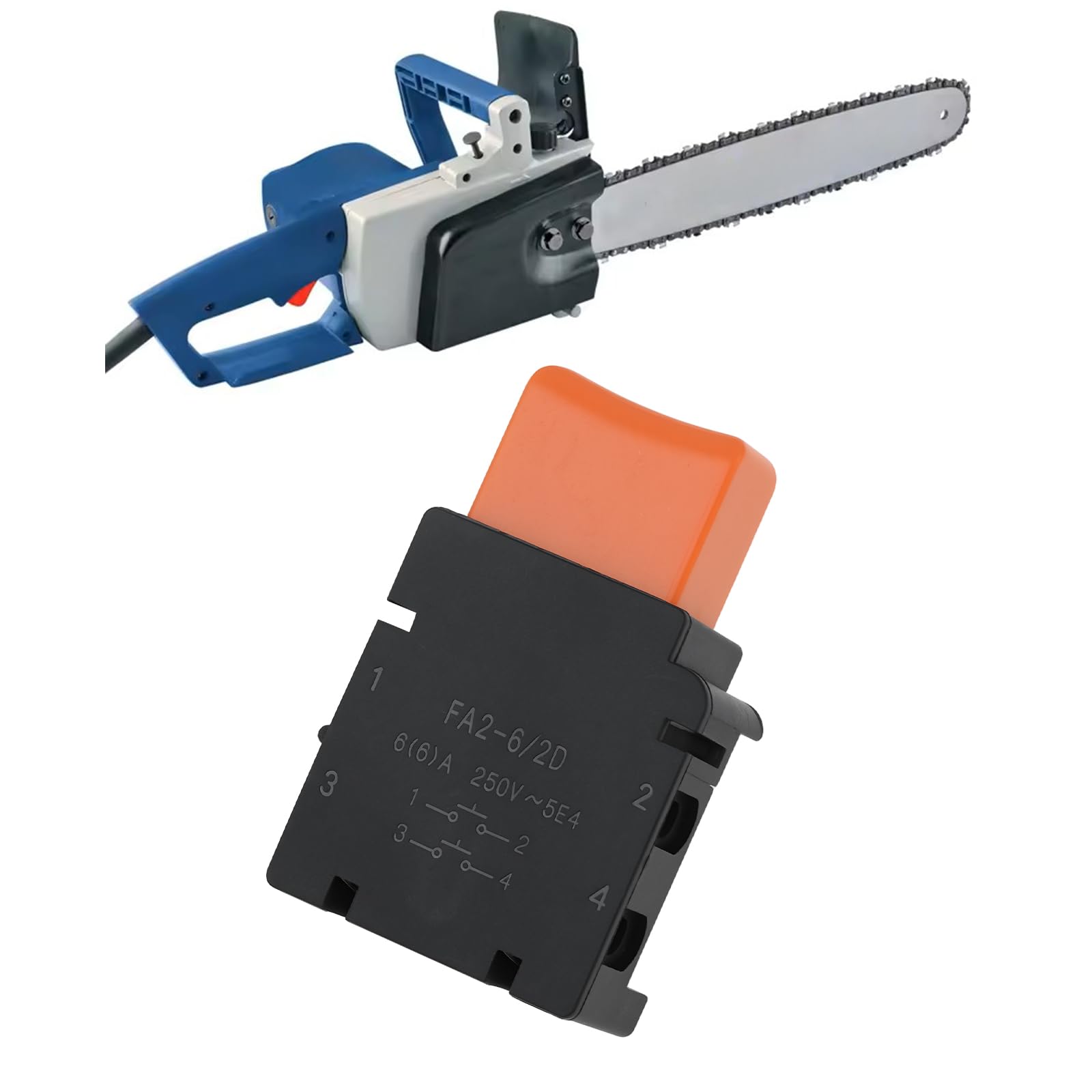 The Lord of the Tools 2 Interruptores de Gatillo Eléctricos con Control de Velocidad para Motosierra 5016 FA2-6/2D Repuesto para Herramienta Eléctrica