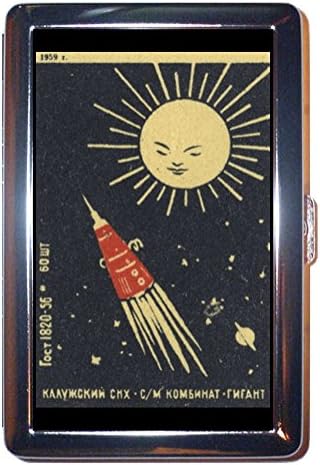 1959 Russia Satellite Space Stainless Steel ID or Cigarettes Case (King Size or 100mm) image 3