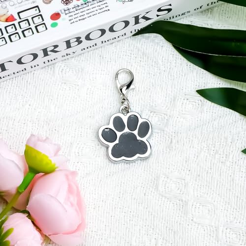 OBEISN Schlüsselanhänger in Edelstahl, Haustier Pfoten-Design, Perfekt Als Geburtstagsgeschenk Für Frauen, Geschenke Freundin, Schwester Oder Kollegin, Modern Und Minimalistisch (Schwarz)