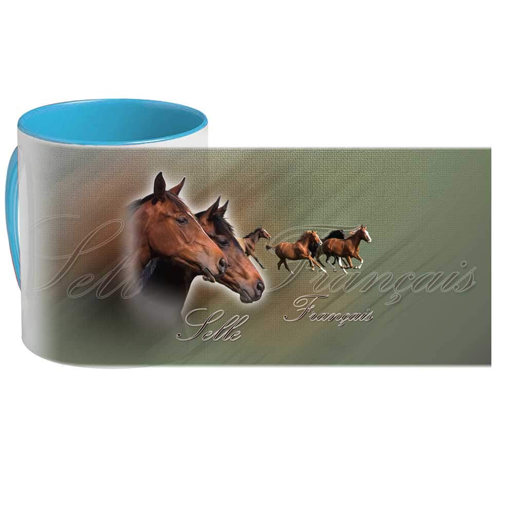 Tazza Con Cavallo Poney 'Je Le Ferai Demain' - Tazza Originale Stampata In Francia