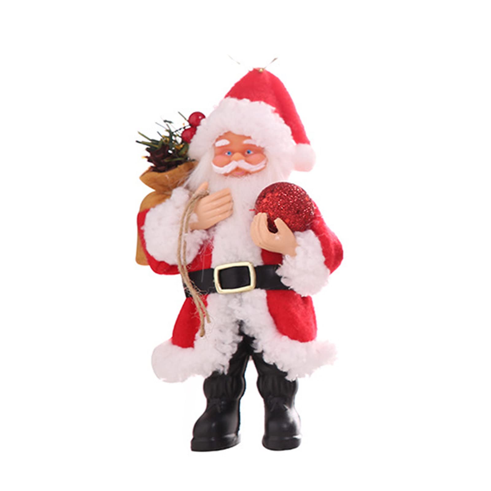 Xinsheinelry Christmas Tree Ornaments Tiny Santa Resin Figurine Ornament for Holiday Home Hanging Decorations 7.9x4.7 Inches Christmas Tree Hanging Decorations