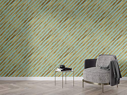 Image of DWELLSINDIA Diagonal Striped Self Adhesive Wallpaper Waterproof, Scratch Resistant, Laminated 41cm x 244cm