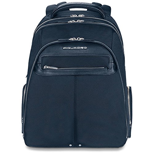 Preisvergleich Produktbild Piquadro CA1813LK Rucksack, verbindet Sammlung, in Leder und Textil, Blau