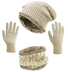 _Hat+scarf+gloves (Beige)
