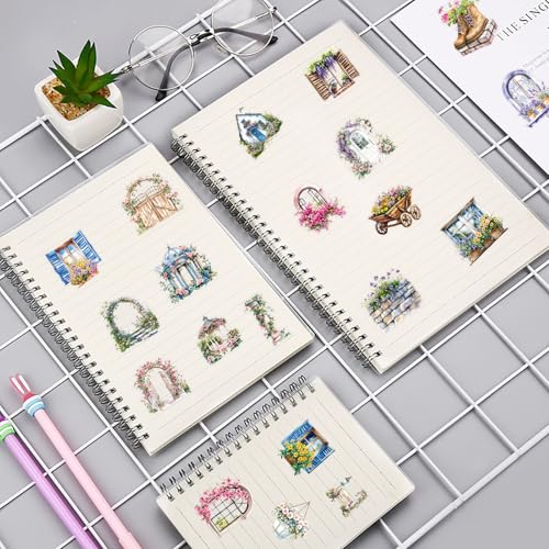Image of 50PCS Garden Stickers Aesthetic PET Sticker Garden Flower wall Decal Waterproof Decorative Decals for Scrapbook DIY Crafts Album Bullet Journal Planner Water Bottles Laptop Phone (Garden Sticker)