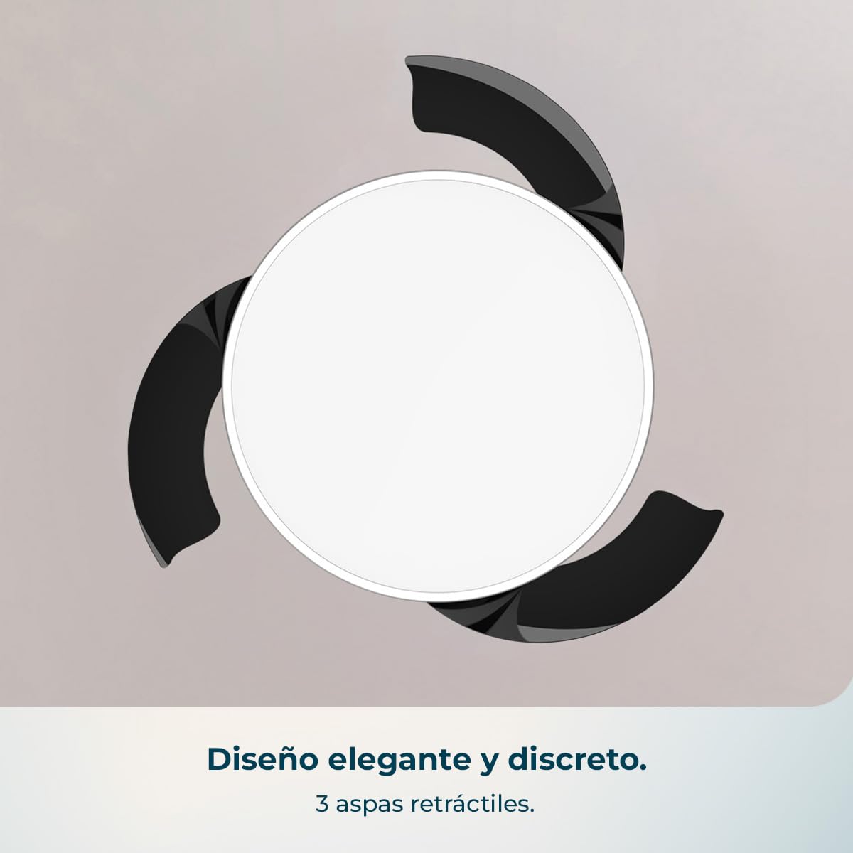 Cecotec Ventilador de Techo con Luz con Aspas Retráctiles EnergySilence Aero 300 Air Invisible. 30W, Motor DC, Mando a Distancia, 6 Velocidades, Temporizador 4h, Función Winter-Summer — view 4