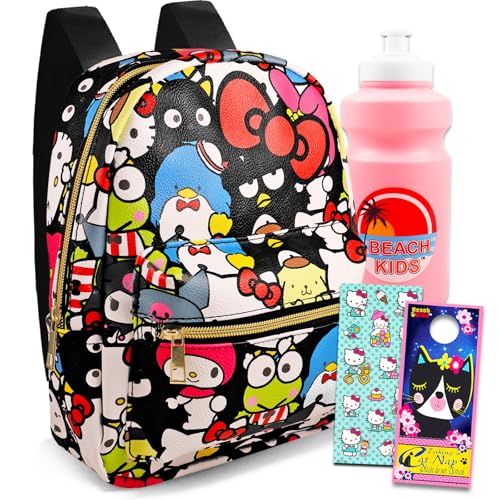 Hello Kitty and Friends Mini Backpack for Kids - Bundle with 10