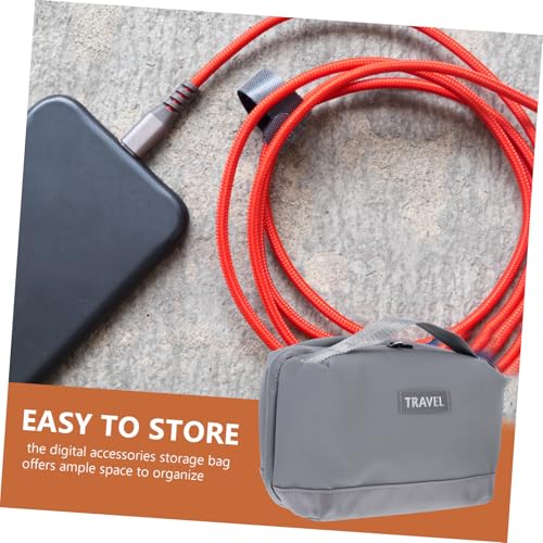 Bolsa de almacenamiento del cable de carga con protección acolchada e interior impermeable 7