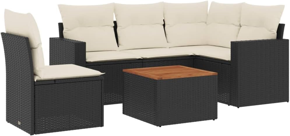 Garden Sofa Set Black Patio Furniture Set Garden Seating Ensemble