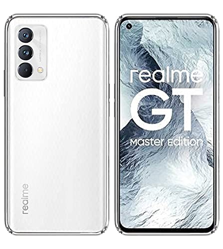Image of Soft Flexible Silicone Back Cover Compatible with Realme GT Master, Transparent Case + Screen Guard