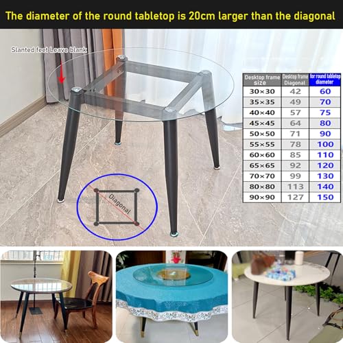 Metalowe przemysłowe nogi stołowe z przyssawkami, solidna podstawa stołu do jadalni, domowe biurko biurowe, zastosowanie kuchenne, 80 cm x 80 cm x 72 cm, czarne i złote wykończenie