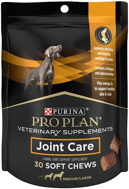 Purina Pro Plan Veterinary Diets Joint Health Mobility Large Breed Canine Joint Supplement Chews for Dogs, Count of 30