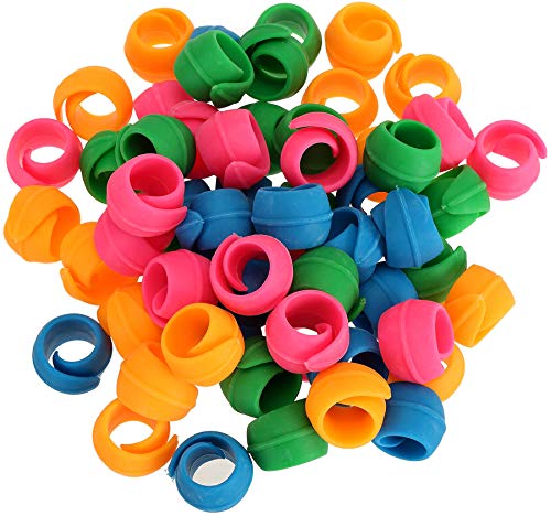 WUWEOT 60 Pack Thread Spool Savers, Spool Huggers for Sewing Machine and Embroidery Machine, Prevent Thread Tails from Unwinding, No Loose Ends or Thread Tails