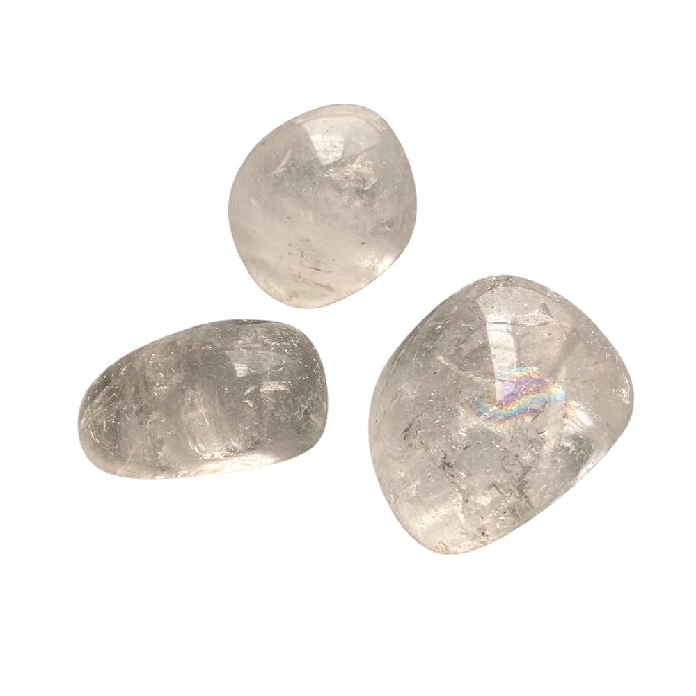 VIE Tumbled Crystals, Pack of 6, Clear Quartz