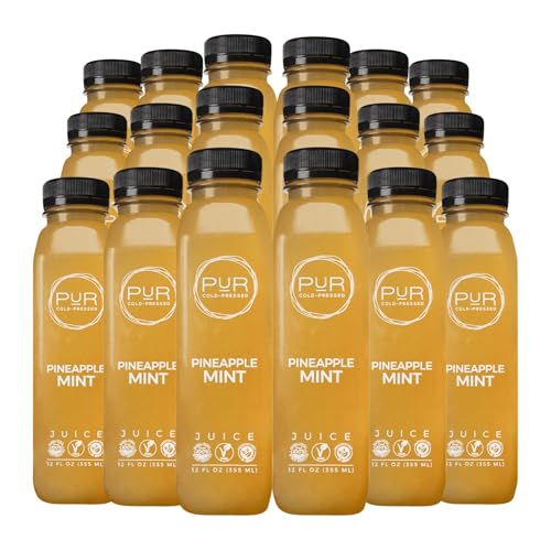 PUR Cold-Pressed Juice – Pineapple Mint 6 Pack – Apple