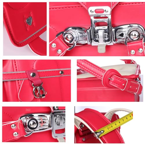 Star-Wind randoseru automatic Lock Japanese school bags for girls boys Senior PU leather light weight Rain Cover3